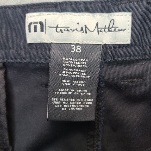 Travis Mathew Chino Golf Pants Mens 38x33 Black Business Tencel Blend Stretch - Picture 5 of 9